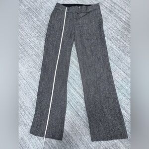 Loft, trousers, Marisa Fit, size 0, black gray white tweed